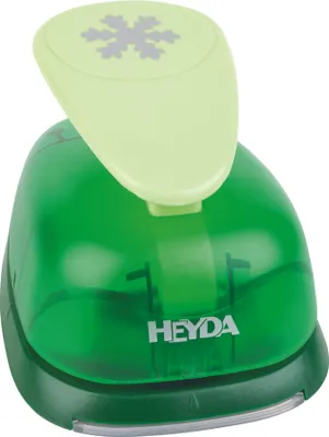 Produktbild von HEYDA Motivstanzer XXL "Schneeflocke", Farbe: grün