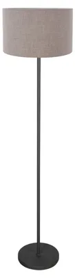 Obrázek produktu pro Stojací lampa - šedá černá - NOOR - kov textilie - stojací lampa - E27 - 4444ZW - Mexlite
