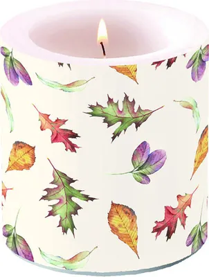 Produktbild von Kerze klein – Candle small – Format: Ø 7,5 cm x 9 cm – Brenndauer: 35