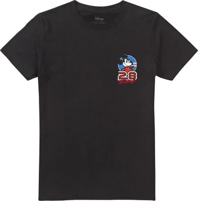 Image de Disney - T-shirt pour homme/femme unie, logo TV30489 (XL) (noir)