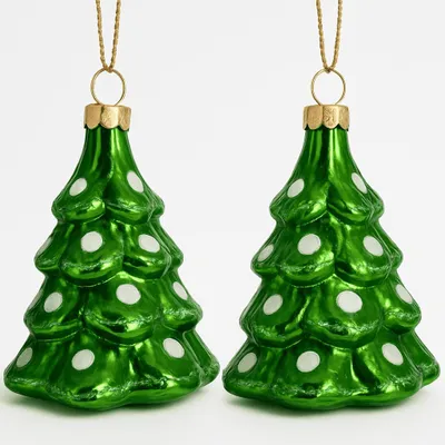 Produktbild von Weihnachtskugeln 2er Set Weihnachtsbaum Christbaumkugeln Christbaumschmuck