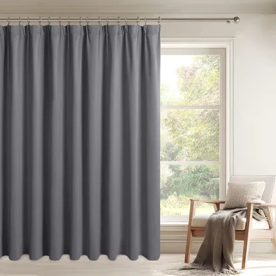 Produktbild von Omgoods – Raumteiler-Vorhang, 200 x 210 cm, Grau, Schwarz, thermisch isolierend