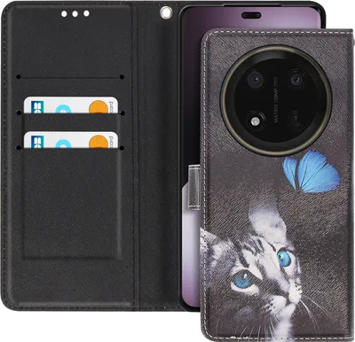 Obrázok produktu pre Avizar, flipové puzdro pre Honor Magic 7 Lite v peňaženkovom štýle, čierne