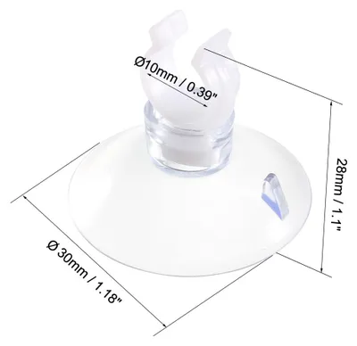 Produktbild von 6 Stš¹ck Aquarium Saugnapfklammern Clips Schlauchhalterklammern Rohrhalter Luftpumpenzubeh?r Ersatz 10mm Klar