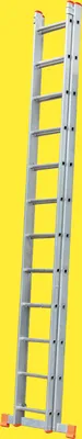 Produktbild von Alu Schiebeleiter 2-tlg.  - Sprossenanzahl: 2 x 12, Arbeitshöhe max.: ca. 6,20 m
