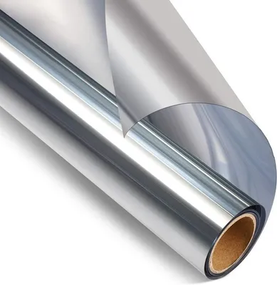 Obrázok produktu pre Odrazová okenná fólia, tieňovacia zrkadlová fólia 90 x 200 cm Strieborná