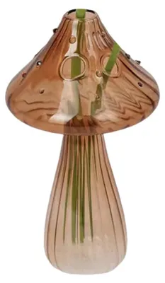 Produktbild von Mini-Pilzvase, farbenfrohe, transparente Glasvase für Hydrokultur, Blumenvase, Heimdekoration