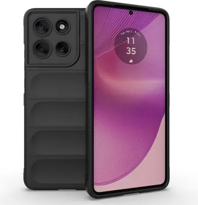 Produktbild von Motorola Moto G86 Hülle - Coverup Hands-On Rugged Back Cover - Schwarz