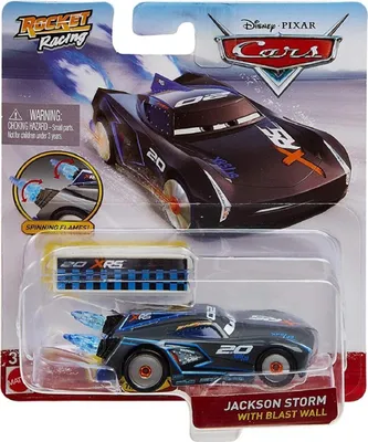 Produktbild von Disney Cars Rocket Racing - Jackson Storm with blast wall