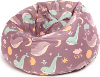 Produktbild von Ecopuf - Sitzsack Bean Bag mit Füllung, Samt, 90 x 50 cm, Sakwa M Muster Dg69