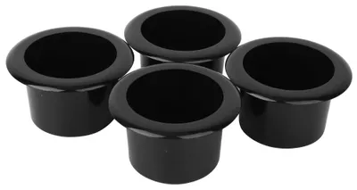 Productafbeelding van 4 stuks bekerhouders, zwarte, glanzende ABS-kunststof, voor auto-interieur, stoelaccessoire
