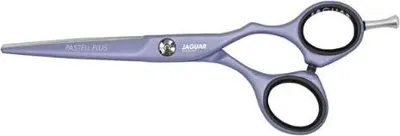 Image de Jaguar ciseaux de barbier PASTELL PLUS CRANE LAVENDER 5.5" WHITE LINE - Plus JAGUAR no.1