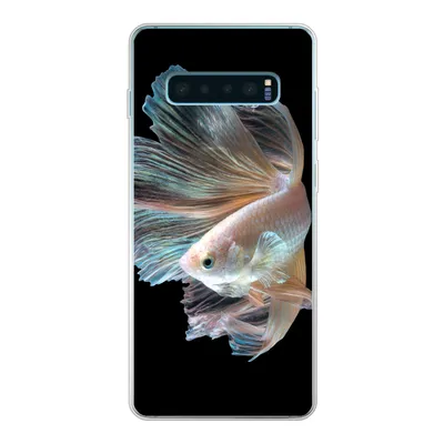 Produktbild von MuchoWow® Handyhülle Schutzhülle Hülle für Samsung Galaxy S10 Lite Fisch - Schwanz - Schwarz Silikon Softcase Handy Hülle - Schutz