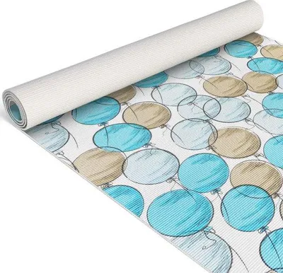 Productafbeelding van Loper, keukenloper, keukentapijt, haltapijt met motief, ballonnenprint, antislip, 140 x 52 cm (6 designs)