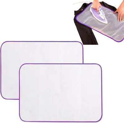 Obrázek produktu pro Ruční žehlicí podložka – žáruvzdorná ochranná podložka na oblečení – 40 × 60 cm – modrá – polyester