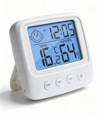 Produktbild von Digitale Hygrometer, Thermometer, Hohe Genauigkeit, Temperatur und Feuchtigkeitsmesser, für Innen
