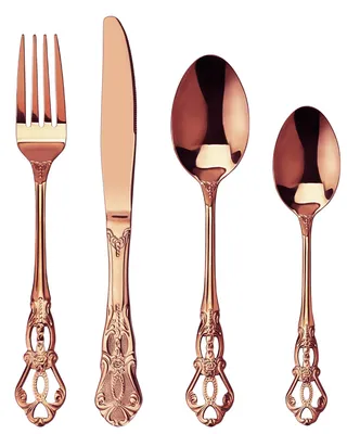 Image de Omgoods - Ensemble de couverts élégant pour 6 personnes, 24 pièces