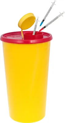 Produktbild von Meditrade - Multi-Safe twin Plus-  Entsorgungsbehälter für Kanülen (500ml) - 1 Stk / Pkg