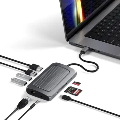 Obrázok produktu pre Satechi USB4 multiportový adaptér s 8K HDMI space sivý