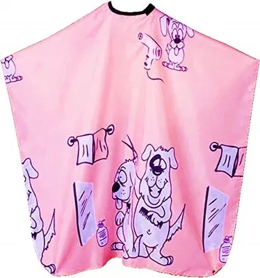 Produktbild von Friseurumhang f. Kinder - Kinderumhang DOGS - pink