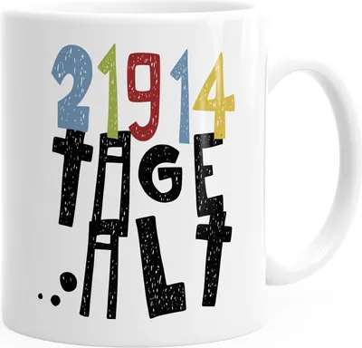 Produktbild von Kaffee-Tasse Geburtstag 60 Tage alt Geschenk lustig MoonWorks® weiß unisize