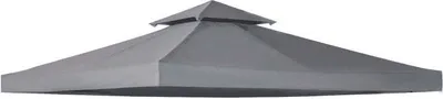 Produktbild von Outsunny Ersatzdach für Gartenzelt/Pavillon 3 x 3 m Grau