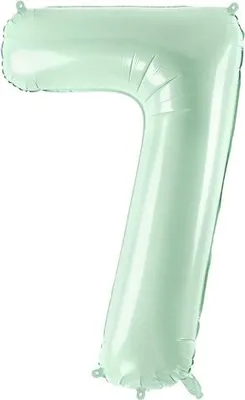 Produktbild von Folienballon Zahl „7“, 72cm, grün