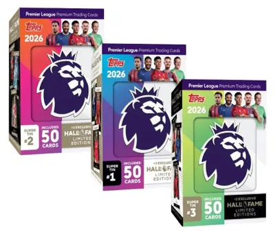 Obrázek produktu pro 2025-26 Topps Premier League Super Tin Angličtina