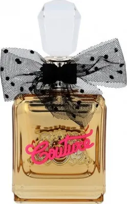 A bottle of Juicy Couture Viva La Juicy Gold Couture Eau de Parfum.