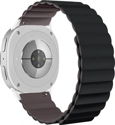 Immagine prodotto di Cinturino in silicone magnetico per Samsung Galaxy Watch 8 / 8 Classic grigio / marrone