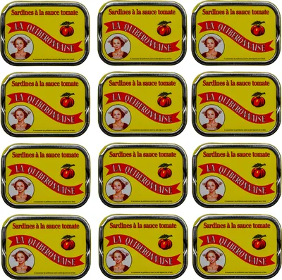 Produktbild von LA QUIBERONNAISE Fisch SARDINEN-MARINIERT-TOMATENSOSSE Sardinen Filets 12x 115g