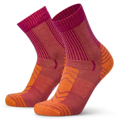 Produktbild von DANISH ENDURANCE Leichte Merino Wandersocken, 1 Paar, Orange/Fuchsia, 35-38