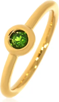 Produktbild von CB150519D30 Ring mit 3 mm Chromdiopsid ca. 0,12 ct. gelbvergoldet XEN