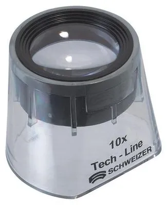 Produktbild von Schweizer Standlupe Tech-Line Vergrößerung 10x Focus Fix Linsen-Durchmesser 30mm - 9410