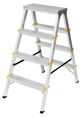 Produktbild von Aluleiter Zweiseitige Faltleiter EN131 2x4 Stufen 150KG