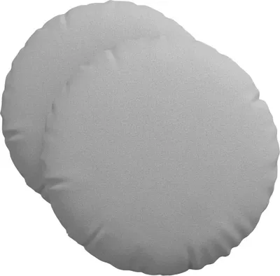Produktbild von vidaXL Sitzkissen 2 stk. Stoff Wolkengrau Ø50 x 19 cm