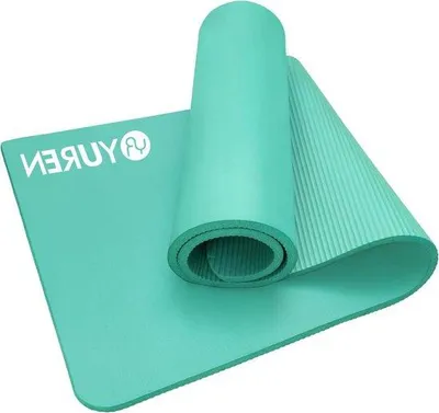 Image de Tapis de gymnastique, 15 mm d'épaisseur, 183 x 61 cm, antidérapant, pour le yoga et le Pilates, destiné à la pratique du yoga