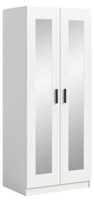 Produktbild von Garderobenschrank Kleiderschrank Visby | mit Spiegel | weiß