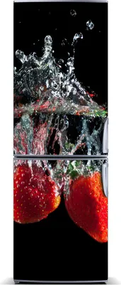 Produktbild von Tulup Kühlschrankdekoration - Magnetmatte - 60 cm x 180 cm - Magnet auf dem Kühlschrank - Erdbeeren Unter Wasser