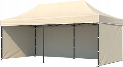 Image de BDW Pavillon, Tente, Tente de réception pour jardin, terrasse, foire - Pavillon, Beige