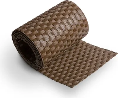 Produktbild von Sichtschutzstreifen zaun|zu RATTAN Einzelstreifen 2,55m für Doppelstabmattenzaun Braun 2,55m