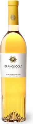 A bottle of Gérard Bertrand Orange Gold Vin Biologique wine.