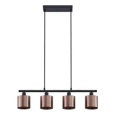 Produktbild von Lindby Joudy Pendellampe, 4-flammig, bronze dunkel