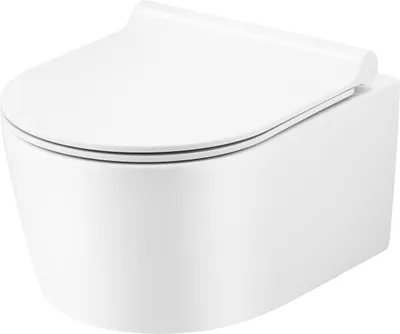 Zdjęcie produktu dla Miska WC Corona, wisząca, ceramika, biały połysk, bezrantowa