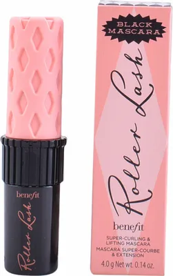 Productafbeelding van Benefit Roller Lash Curling Mascara, reisformaat, mini, zwart, krullend, 4 g, voor vrouwen, 12 uur houdbaar, ingrediënten: AQUA (WATER), PARAFFIN, CERA ALBA (BIJENWAS), POLYBUTENE, BIS-DIGLYCERYL POLYACYLADIPATE-2,...