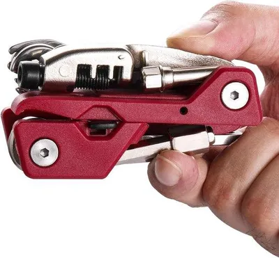 Produktbild von 21-in-1 Fahrradmultitool mit Transportkoffer - Vollständiges Reparaturset mit Schraubendreher, Kettenwerkzeug und Schlagbohrer für alle Fahrräder