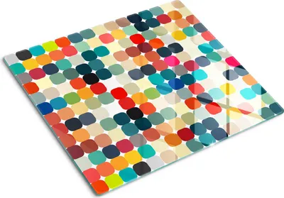 Immagine prodotto di Copertura per piano cottura – Copertura per piano a induzione – Piano di vetro protettivo – 60x52 cm – Piani di vetro protettivi per fornelli – Vetro temperato – Motivi geometrici