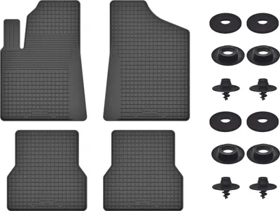 Produktbild von Gummimatten Mit Stoppern Für: Opel Corsa F (2019-) Schwarz Set