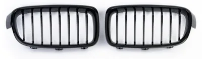 Produktbild von BMW-Nieren mit einzelnen Lamellen für BMW F30/F31 – Schwarz Hochglanzlack – M3 2012+