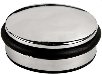 Produktbild von Türstopper Metall 1,3kg 10x4cm silber Packung mit 12 Stück